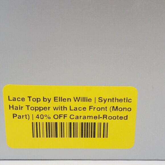 Ellen Wille Top Power Lace Top Synthetic Hair Topper Lace Front Caramel Rooted - Picture 6 of 16
